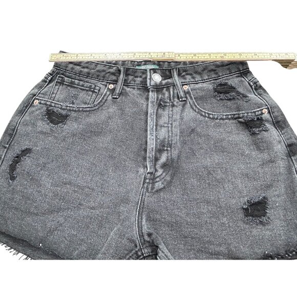 Wild Fable Womens Super High-Rise Cutoff Shorts Size S Black Denim - Picture 8 of 8